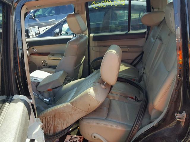 1J8HG58P87C632789 - 2007 JEEP COMMANDER BLACK photo 6