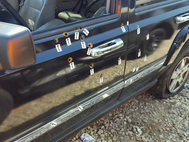 1J8HG58P87C632789 - 2007 JEEP COMMANDER BLACK photo 9