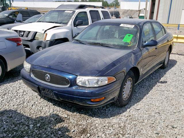 1G4HP54K62U265360 - 2002 BUICK LESABRE CU BLUE photo 2