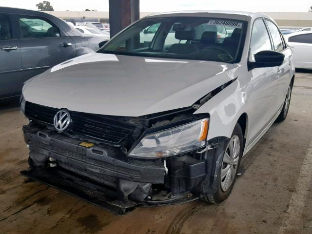 3VW2K7AJ9DM421170 - 2013 VOLKSWAGEN JETTA BASE 白色 照片 2