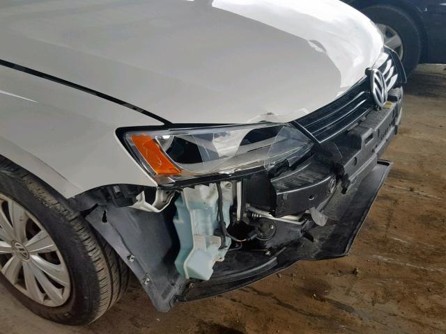 3VW2K7AJ9DM421170 - 2013 VOLKSWAGEN JETTA BASE 白色 照片 9