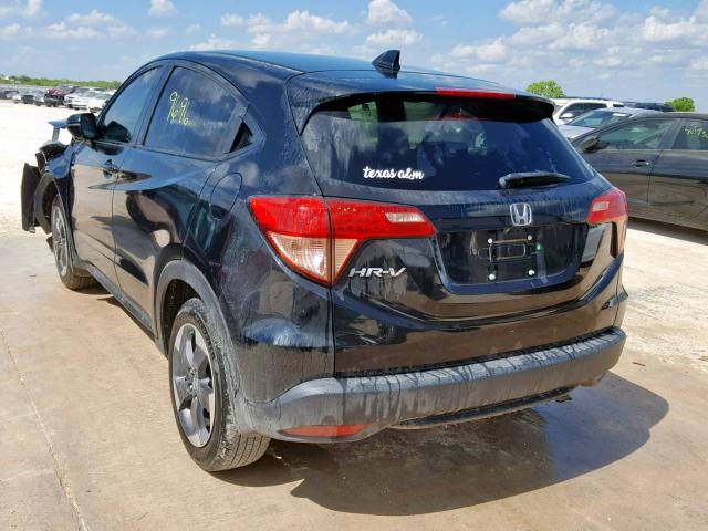 3CZRU5H59JM718812 - 2018 HONDA HR-V EX BLACK photo 3