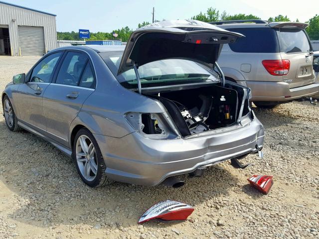 WDDGF4HB8DA776425 - 2013 MERCEDES-BENZ C 250 SILVER photo 3