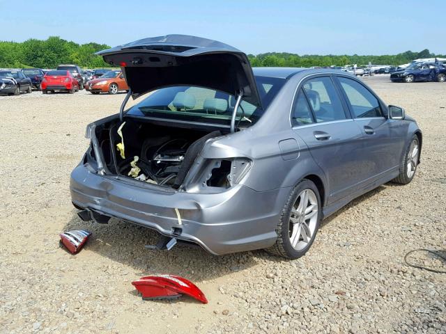 WDDGF4HB8DA776425 - 2013 MERCEDES-BENZ C 250 SILVER photo 4