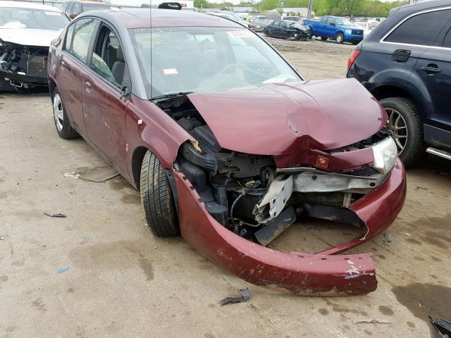 1G8AJ52F73Z164212 - 2003 SATURN ION LEVEL MAROON photo 1