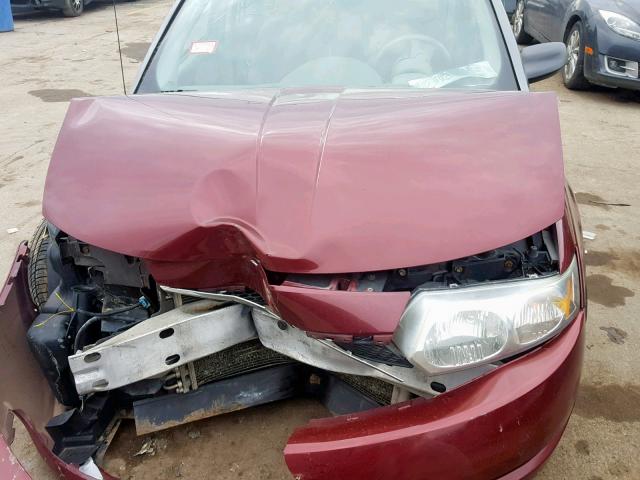 1G8AJ52F73Z164212 - 2003 SATURN ION LEVEL MAROON photo 7