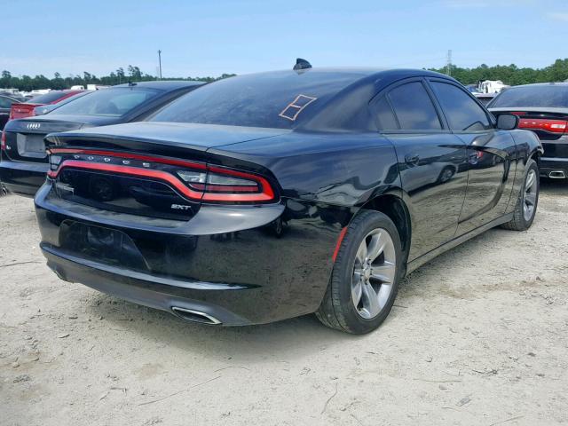 2C3CDXHGXGH114724 - 2016 DODGE CHARGER SX BLACK photo 4