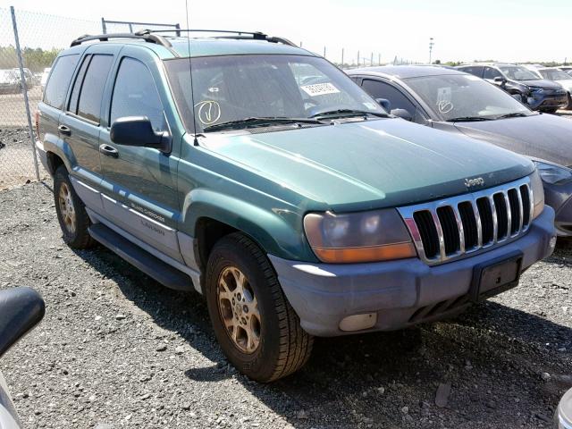 1J4GW48S3YC238827 - 2000 JEEP GRAND CHER GREEN photo 1