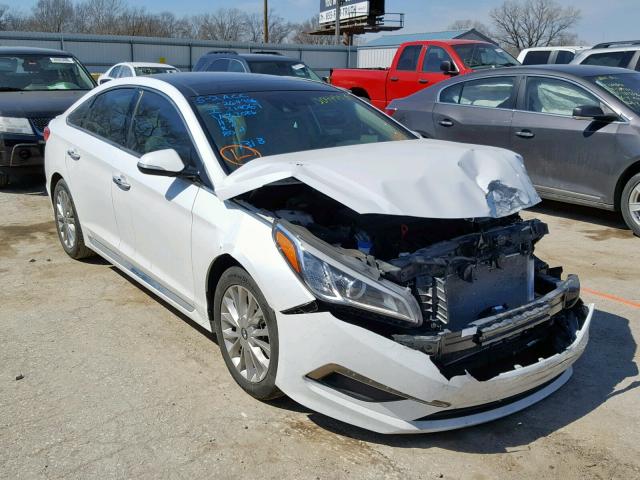 5NPE34AF2FH067086 - 2015 HYUNDAI SONATA SPO WHITE photo 1