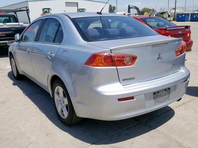 JA3AU26U68U040780 - 2008 MITSUBISHI LANCER ES GRAY photo 3