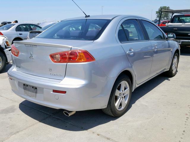 JA3AU26U68U040780 - 2008 MITSUBISHI LANCER ES GRAY photo 4