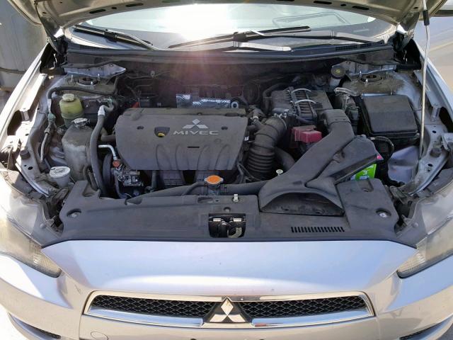 JA3AU26U68U040780 - 2008 MITSUBISHI LANCER ES GRAY photo 7