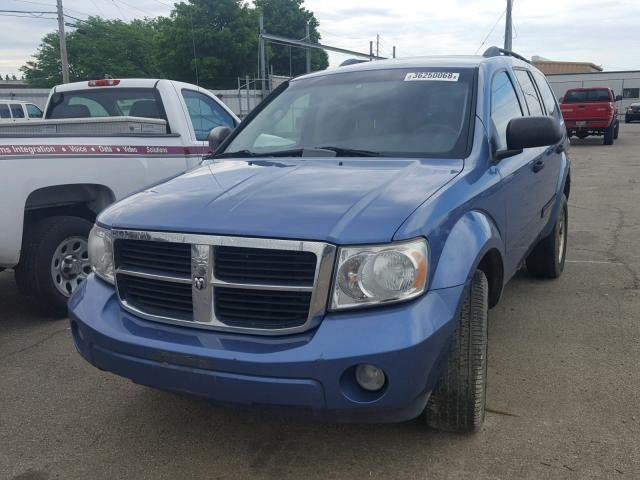 1D8HB48267F542738 - 2007 DODGE DURANGO SL BLUE photo 2