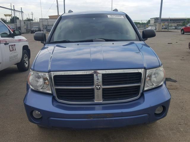 1D8HB48267F542738 - 2007 DODGE DURANGO SL BLUE photo 9