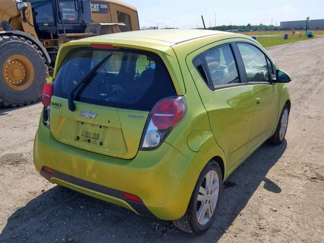 KL8CD6S9XDC510594 - 2013 CHEVROLET SPARK 1LT GREEN photo 4