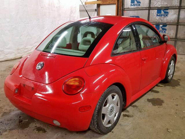 3VWBB61C0WM029273 - 1998 VOLKSWAGEN NEW BEETLE Qırmızı foto 4