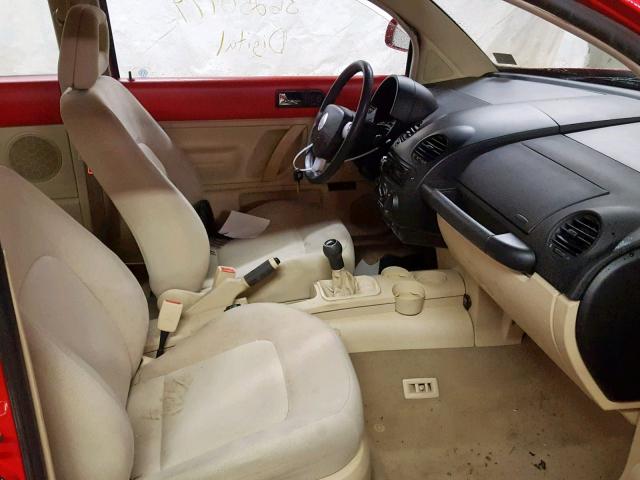 3VWBB61C0WM029273 - 1998 VOLKSWAGEN NEW BEETLE Qırmızı foto 5