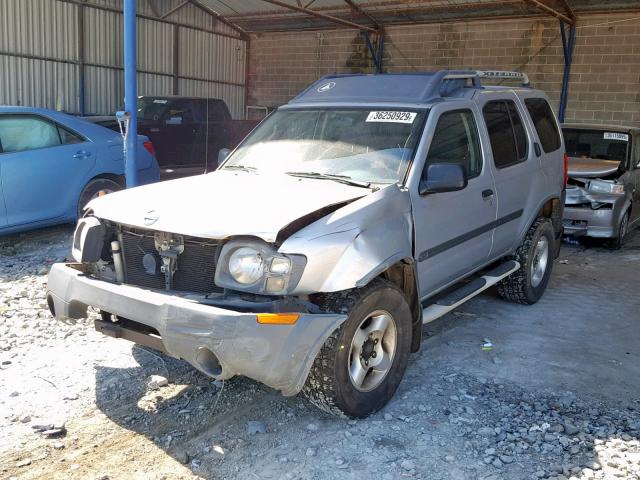 5N1ED28TX3C695736 - 2003 NISSAN XTERRA XE SILVER photo 2