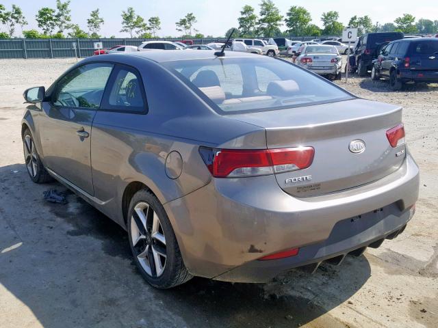 KNAFW6A35A5153687 - 2010 KIA FORTE SX SILVER photo 3