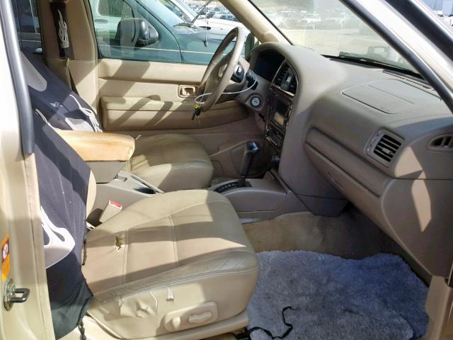 JN8DR09XX1W580853 - 2001 NISSAN PATHFINDER BEIGE photo 5