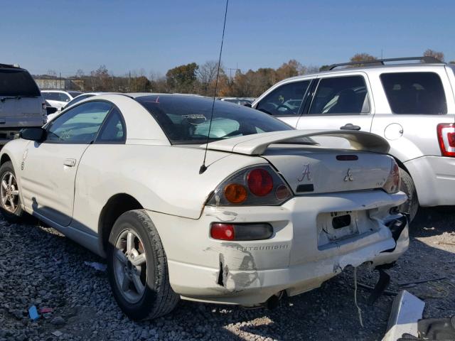 4A3AC34G23E081818 - 2003 MITSUBISHI ECLIPSE RS WHITE photo 3