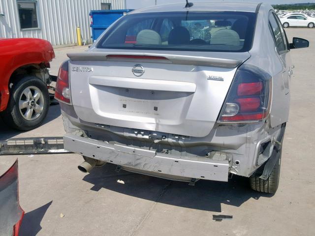 3N1AB6AP6CL740238 - 2012 NISSAN SENTRA 2.0 SILVER photo 9