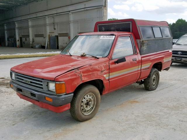 JT4RN50R8H0221118 - 1987 TOYOTA PICKUP 1/2 RED photo 2