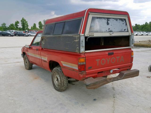 JT4RN50R8H0221118 - 1987 TOYOTA PICKUP 1/2 RED photo 3