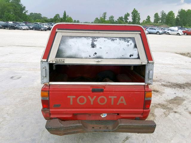 JT4RN50R8H0221118 - 1987 TOYOTA PICKUP 1/2 RED photo 6