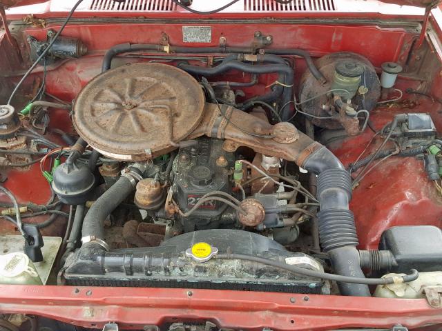 JT4RN50R8H0221118 - 1987 TOYOTA PICKUP 1/2 RED photo 7