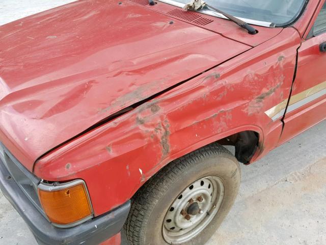 JT4RN50R8H0221118 - 1987 TOYOTA PICKUP 1/2 RED photo 9