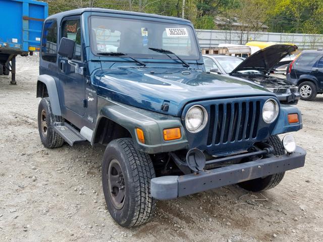 1J4FY19SXVP451393 - 1997 JEEP WRANGLER / GREEN photo 1