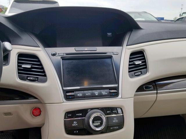 JH4KC1F98GC000069 - 2016 ACURA RLX ADVANC TAN photo 9