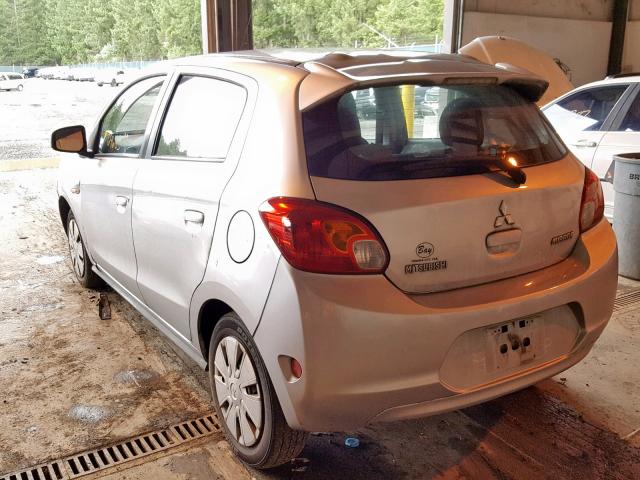 ML32A3HJ3EH006374 - 2014 MITSUBISHI MIRAGE DE GRAY photo 3