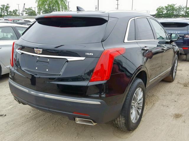 1GYKNBRS0HZ175697 - 2017 CADILLAC XT5 LUXURY BLACK photo 4