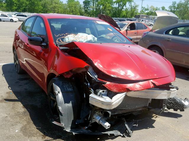 1C3CDFBB3GD578538 - 2016 DODGE DART SXT RED photo 1