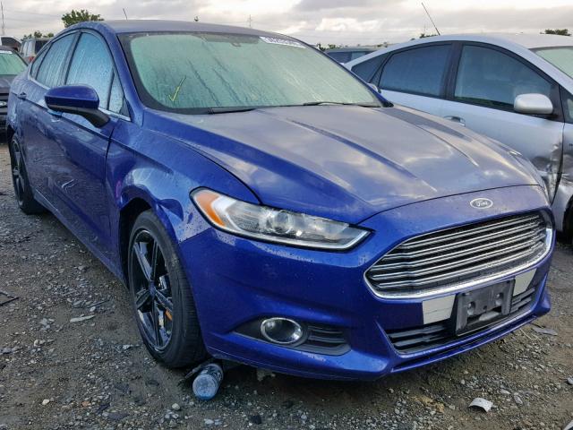 3FA6P0G79GR343124 - 2016 FORD FUSION S BLUE photo 1