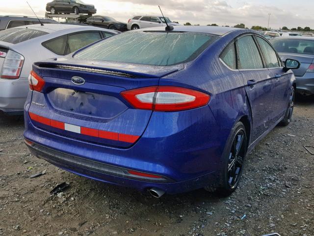 3FA6P0G79GR343124 - 2016 FORD FUSION S BLUE photo 4