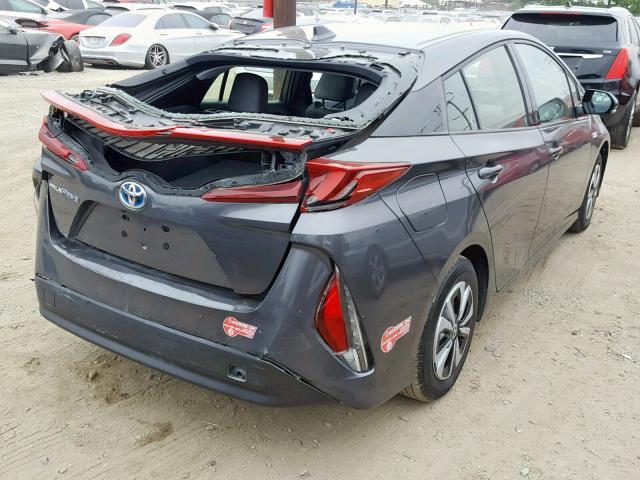 JTDKARFPXH3064877 - 2017 TOYOTA PRIUS PRIM ნაცრისფერი ფოტო 4