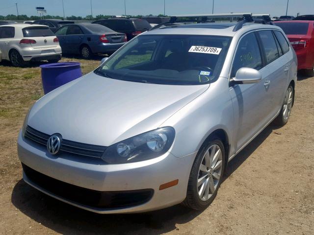 3VWPL7AJ0CM662729 - 2012 VOLKSWAGEN JETTA TDI SILVER photo 2