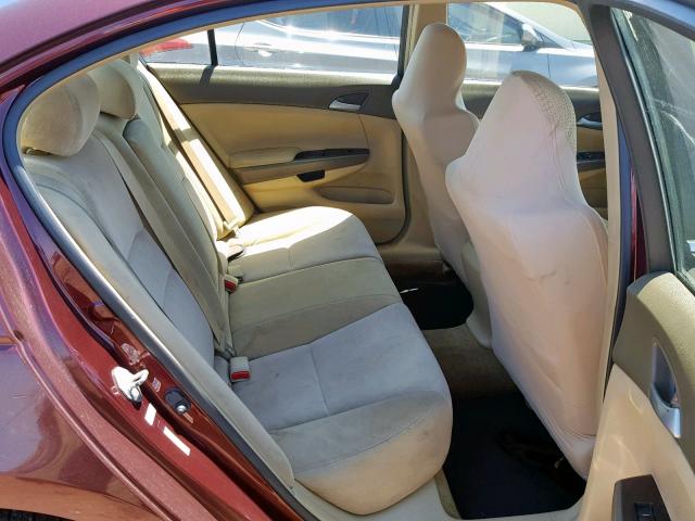 JHMCP26488C027485 - 2008 HONDA ACCORD LXP MAROON photo 6