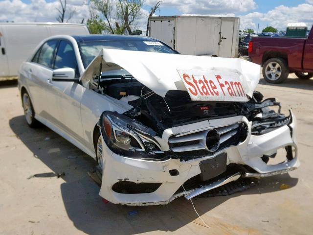 WDDHF5KB7EA915089 - 2014 MERCEDES-BENZ E 350 WHITE photo 1