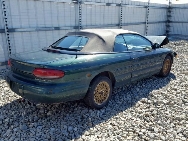 3C3EL45H2XT566438 - 1999 CHRYSLER SEBRING JX GREEN photo 4