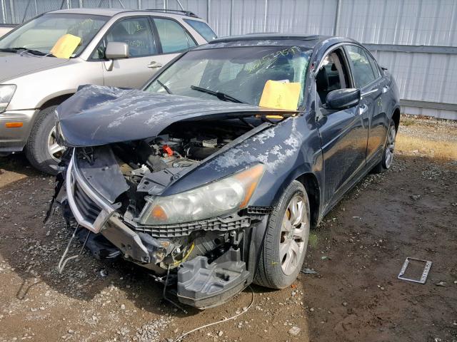 1HGCP36848A043867 - 2008 HONDA ACCORD EXL BLACK photo 2