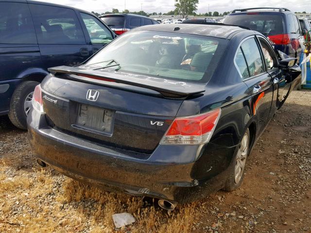 1HGCP36848A043867 - 2008 HONDA ACCORD EXL BLACK photo 4