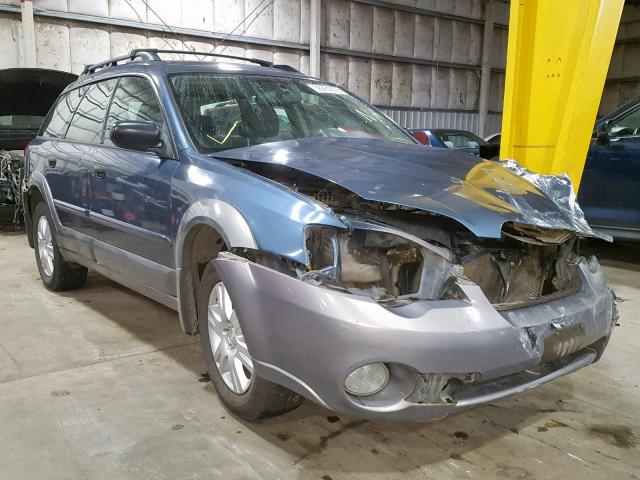 4S4BP61C257372563 - 2005 SUBARU LEGACY OUT BLUE photo 1