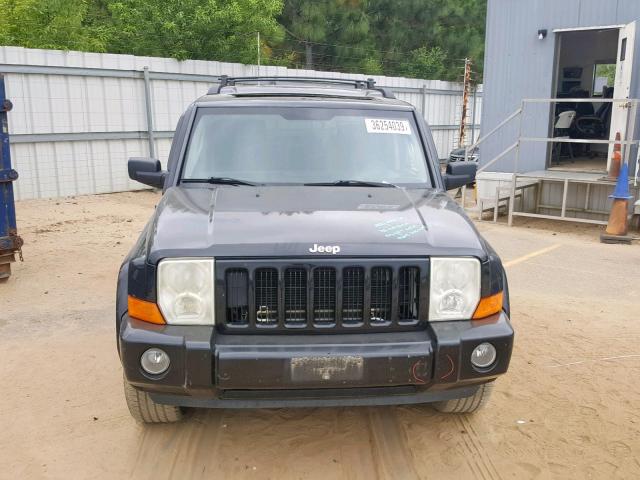 1J8HH48N46C253843 - 2006 JEEP COMMANDER BLACK photo 9