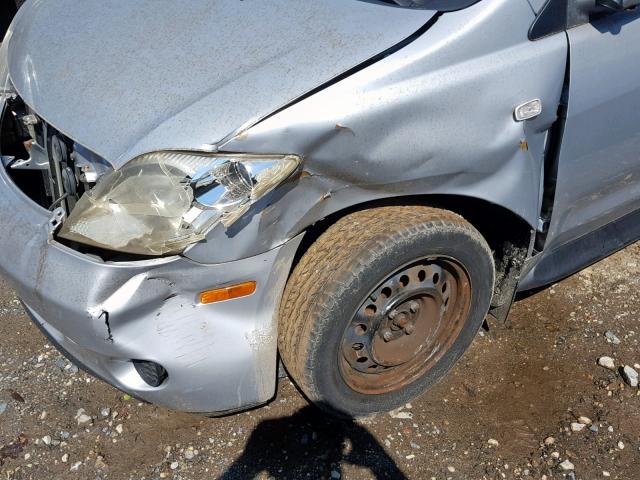 JTKKT624450107779 - 2005 TOYOTA SCION XA SILVER photo 9