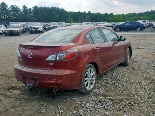 JM1BL1U60B1412999 - 2011 MAZDA 3 S RED photo 4