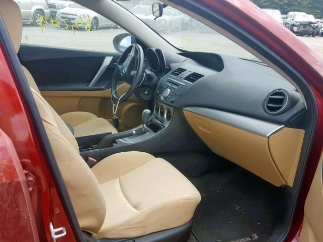 JM1BL1U60B1412999 - 2011 MAZDA 3 S RED photo 5